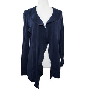 Lilly Pulitzer navy blue cashmere blend open cardigan XS